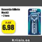 Allahindlus - Raseerija Gillette Mach3 + 2 tera