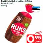 Rukkileib Ruks, Leibur, 800 g
