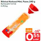 Allahindlus - Röstsai Kodusai Mini, Fazer, 240 g
