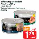 Tuunikala päevalilleõlis
Fish Port, 185 g

