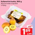 Kollane kiivi karbis, 500 g
