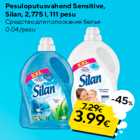 Pesuloputusvahend Sensitive,
Silan, 2,775 l, 111 pesu
