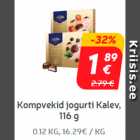 Kompvekid jogurti
Kalev, 116 g