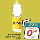 Allahindlus - Karastusjook
toonik Rimi, 1,5 l