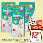 Püksmähked Pampers, 44 - 60 tk
