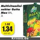 Allahindlus - Multivitamiini-
nektar Gutta
Max
50%,
2L