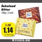 Allahindlus - Šokolaad
Ritter
100g / 2 sorti