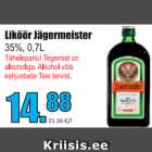 Alkohol - Liköör Jägermeister