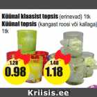 Allahindlus - Küünal klaasist topsis (erinevad) 1tk
Küünal topsis (kangast roosi või kallaga)
1tk