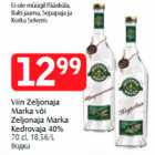 Allahindlus - Viin Zeljonaja Marka või Zeljonaja Marka Kedrovaja 40%, 70 cl