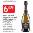 Itaalia kaitstud päriolunimetusega kvaliteetvahuvein Canti Asti 7%, 75 cl