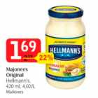 Majonees Original Hellmann's, 420 ml