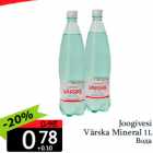 Allahindlus - Joogivesi Värska Mineral 1 L