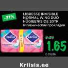 Allahindlus - LIBRESSE INVISIBLE
NORMAL WING DUO
HÜGIEENISIDE 20TK