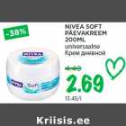 Allahindlus - NIVEA SOFT
PÄEVAKREEM
200ML
universaalne