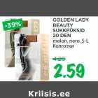 GOLDEN LADY
BEAUTY
SUKKPÜKSID
20 DEN
melon, nero, S-L