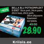 Allahindlus - BELLA BLU POTIKOMPLEKT
5 ESET 