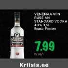 VENEMAA VIIN
RUSSIAN
STANDARD VODKA
40% 0,5L