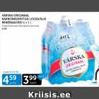 VÄRSKA ORIGINAAL KARBONISEERITUD LOODUSLIK MINERAALVESI 6 X 1 L