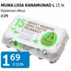 MUNA LIISA KANAMUNAD L 15 tk