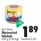 Allahindlus - M.V Wool
Marineeritud
hõbeheik