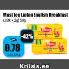 Allahindlus - Must tee Lipton English Breakfast