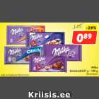 Allahindlus - Milka
šokolaadid 87 g - 100 g