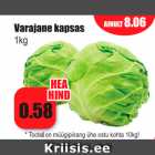 Allahindlus - Varajane kapsas 1 kg