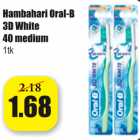 Allahindlus - Hambahari Oral-B 3D White 40 medium 1 tk