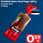 Allahindlus - Rukkileib Rehe, Eesti Pagar, 600 g
