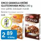 EMCO GRANOLA KRÕBE GLUTEENIVABA MÜSLI 340 g