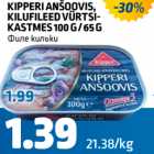 Allahindlus - Kipperi Anšoovis, kilufileed vürtsikastmes 100 g/65 g