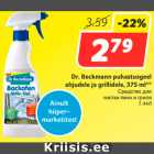 Allahindlus - Dr. Beckmann puhastusgeel
ahjudele ja grillidele, 375 ml**