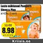 Mähkmed - Laste mähkmed Pampers
Sleep & Play