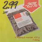 Allahindlus - % kooritud mandel, 400 g