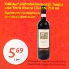 Allahindlus - kaitstud päritolunimetusega Itaalia vein Terra Nostra Chianti, 750 ml