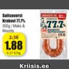 Suitsuvorst Krakovi 77,7%