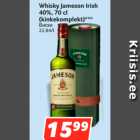 Allahindlus - Whisky Jameson Irish
40%, 70 cl
(kinkekomplekt)***