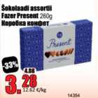 Šokolaadi assortii Fazer Present 260 g