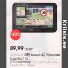 Allahindlus - GоСlеvеr GPS seade 4,3" Еurоорa kaardid, 1 tk