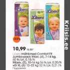 Mähkmed - Libеrо mähkmеd comfort Fit Jumbo-pack Maxi, (4),7-14 kg,60 tk/pk, 0,l8/tk Maxi+, (5), 10-16 kg 56 tk/pk. 0.20/tk või XL(6) 12-22kg52tk/pk,0,21 /tk