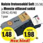 Allahindlus - Naiste froteesokid Soft
Meeste villased sokid
(35/38)
ja
(39/42, 43/46)
1 paar