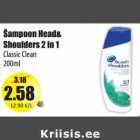 Allahindlus - Šampoon Head&
Shoulders 2 in 1
Classic Clean
200ml