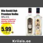 Allahindlus - Viin Ruskii Dyh
Premium Vodka
40%, 0,5L