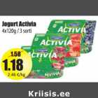 Allahindlus - Jogurt Activia
4x120g / 3 sorti