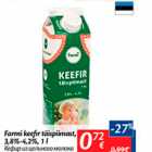 Allahindlus - Farmi keefir täispiimast, 3,8% - 4,2%, 1 l