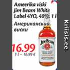 Allahindlus - Ameerika viski Jim Beam White Label 4YO