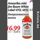 Allahindlus - Ameerika viski Jim Beam White Label 4YO