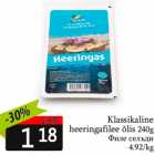 Klassikaline
heeringafilee õlis 240g
