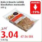 Allahindlus - Maks & Moorits šašlõkk klassikalises marinaadis 600g